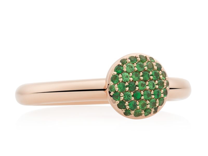 Bron jewelry stardust ring met tsavoriet 8RR4717TS