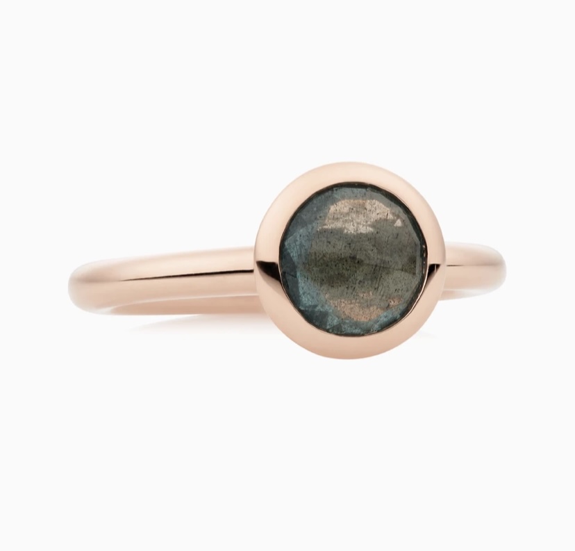 Bron Jewelry Sushi ring met cabouchon mos Beryl 8RR4709BMB