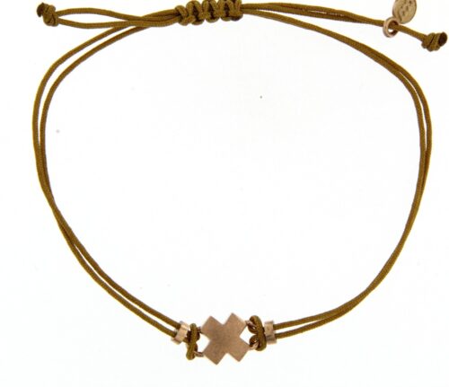 Bron joy armband Kusje rosegoud