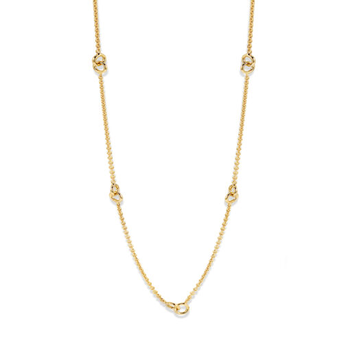 14 karaat geelgouden fantasie collier 45cm dun gourmet