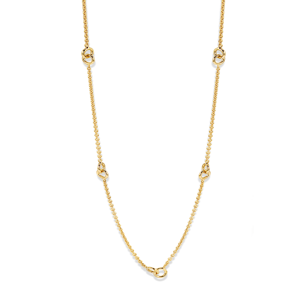 14 karaat geelgouden fantasie collier 45cm dun gourmet