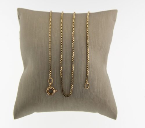14 k geel gouden Venetiaans collier, 50 cm