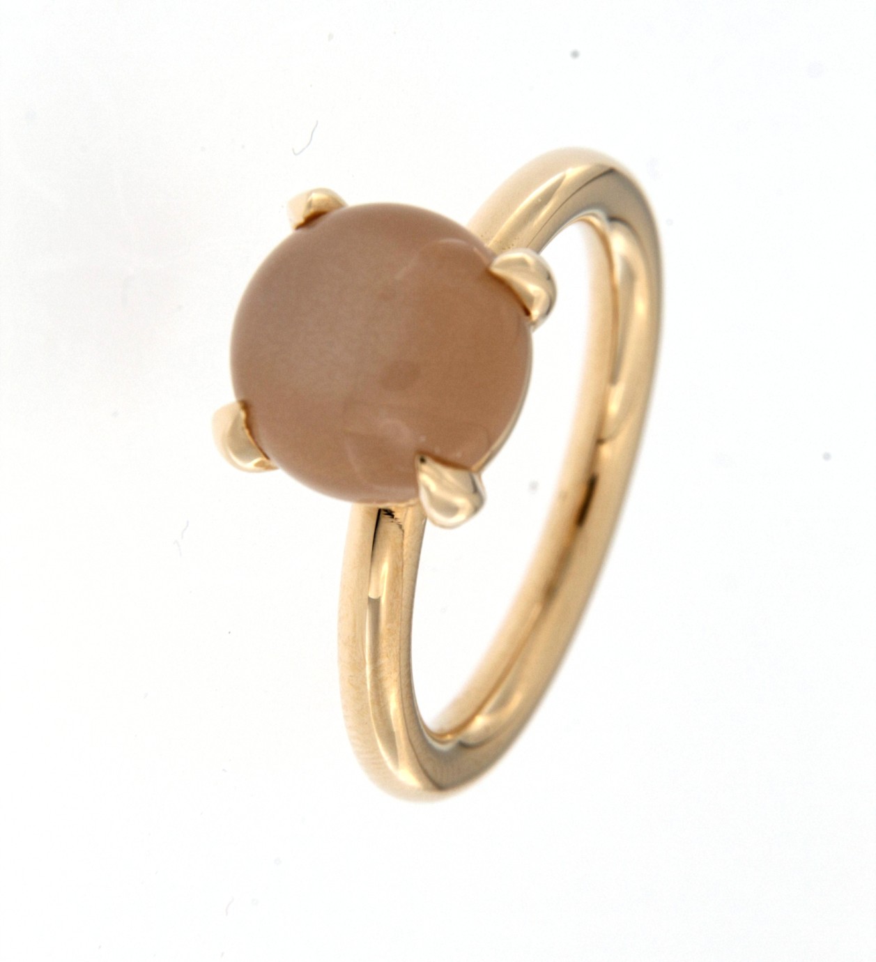 Rosegouden Bron Catch ring met maansteen