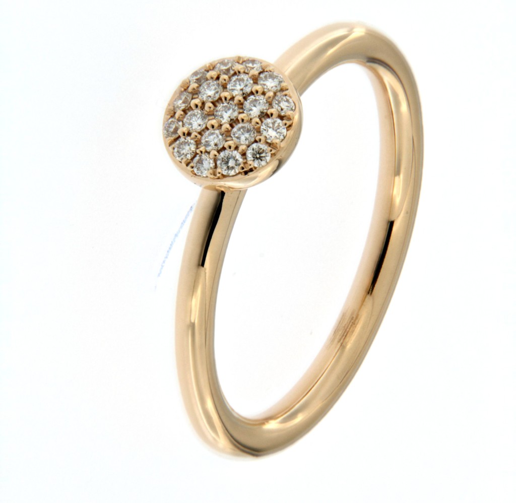 rosegouden Bron ring stardust mini
