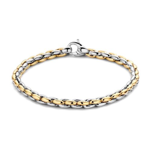 14 karaat bicolor schakelarmband
