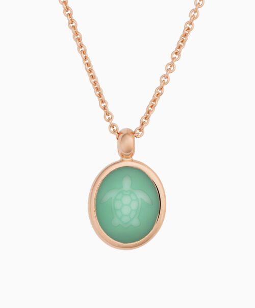 Bron Sushi hanger pole pole met schildpadje gegraveerd in gelaagde groene agaat 8HR3425GA3