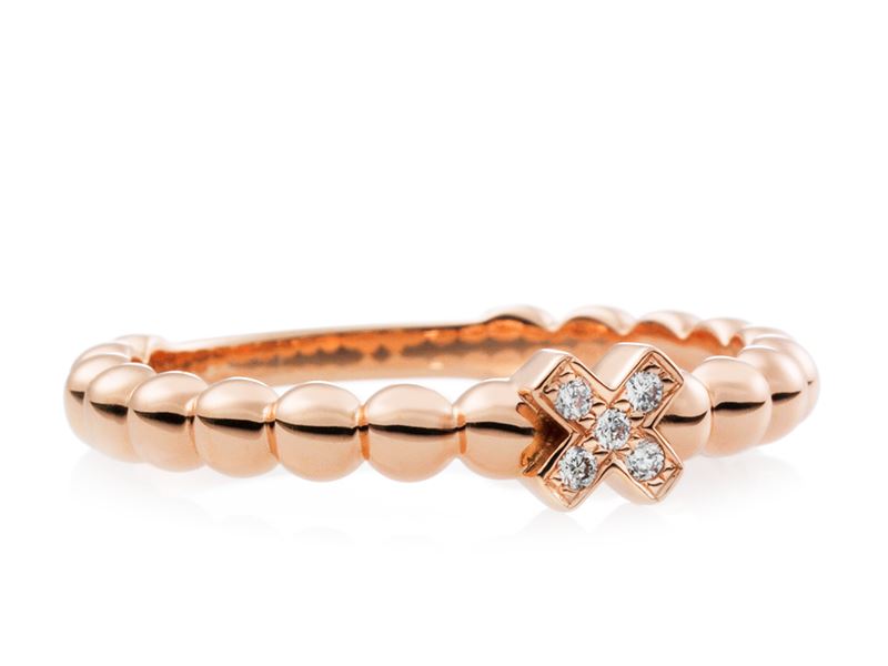 rosegouden Bron ring joy met briljant