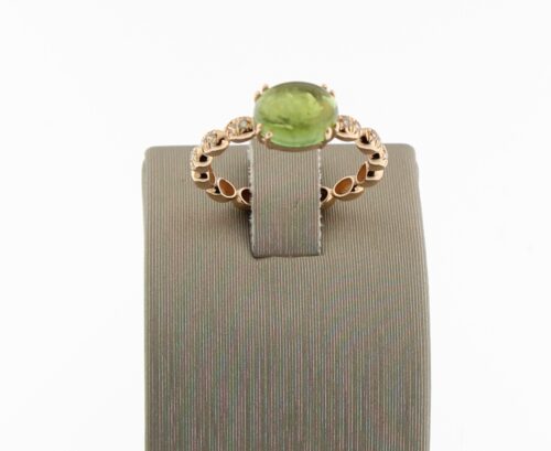 Brusi ring Polkino & Dune, RG met groene tourmalijn en diamant