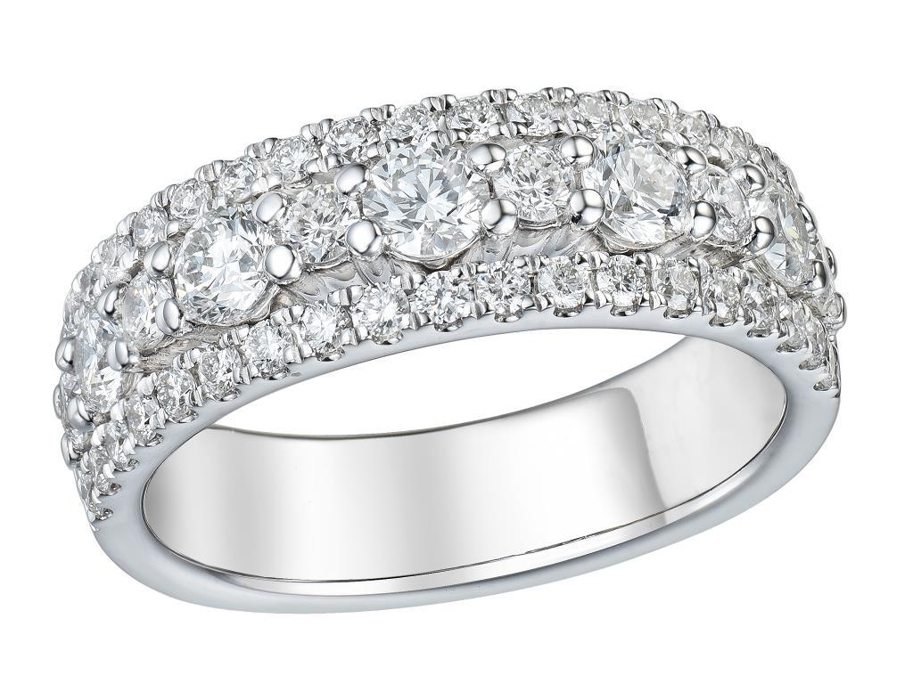 14 karaat witgouden ring met diamant 1.50ct