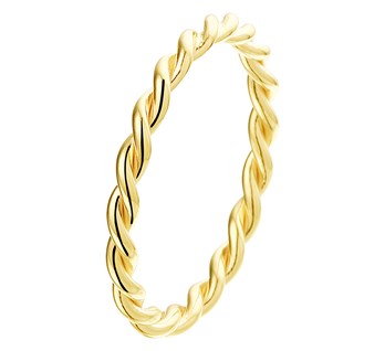 14 karaat geelgouden aanschuifring tors