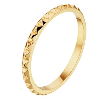 Geelgouden aanschuifring vlakken