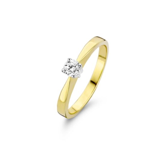 Gouden groeibriljant ring met 0.18ct
