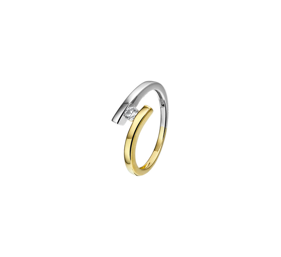 Gouden ring met diamant
