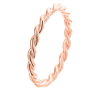 14 karaat rosegouden aanschuifring tors