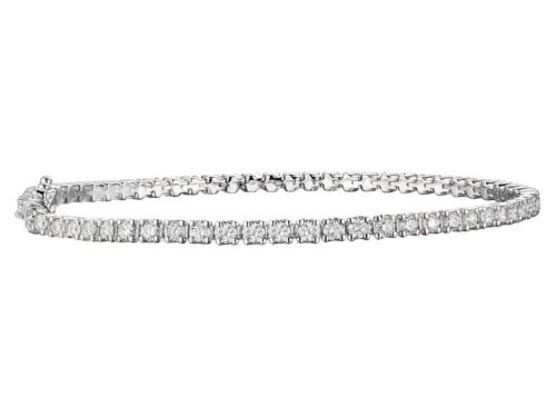 14 karaat witgouden tennisarmband met 2.85ct diamant