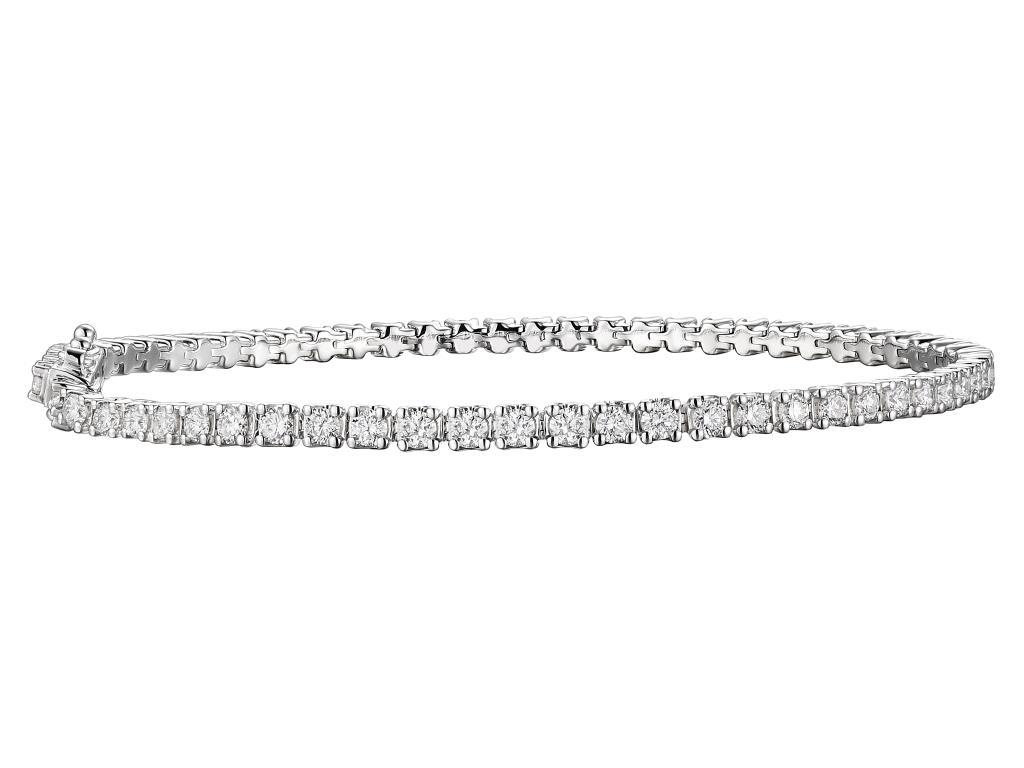 14 karaat witgouden tennisarmband met 2.85ct diamant