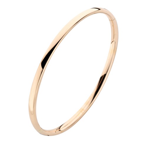 14 karaat rosegouden slavenband 3mm bol zilverenkern