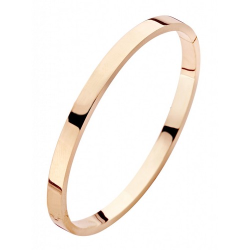 14 karaat rosegouden Fjory slavenband 5mm vlak