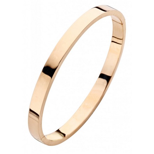 14 karaat rosegouden Fjory slavenband 6mm vlak