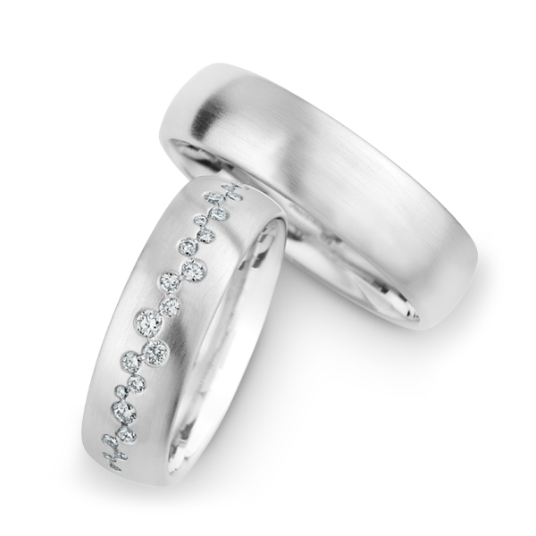 Christian Bauer trouwringen witgoud