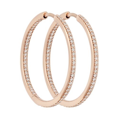 Bron jewelry Lux creolen met diamant 7OR477930BRBR