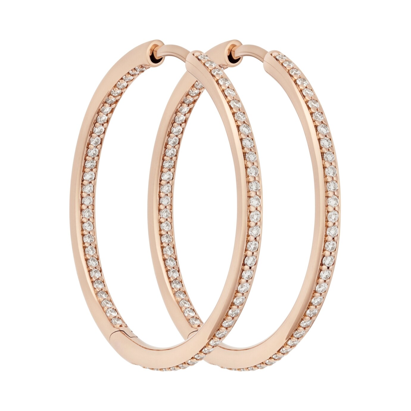 Bron jewelry Lux creolen met diamant 7OR477930BRBR