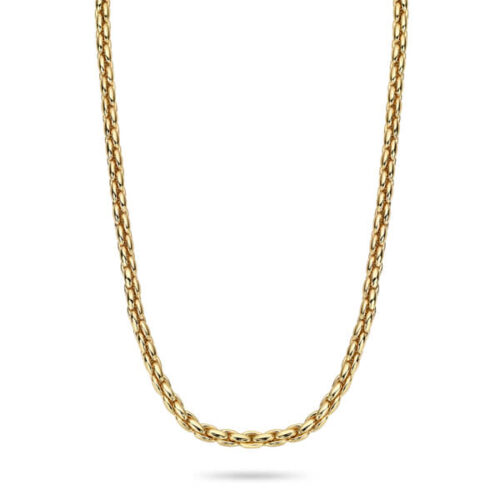 14 karaat geelgouden collier anker schakel