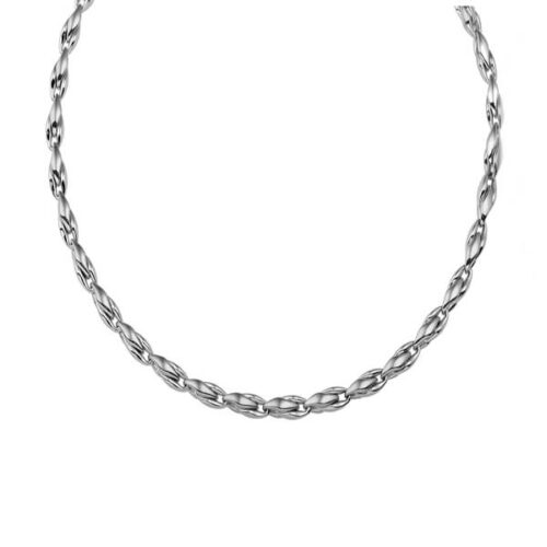 14 karaat witgouden collier 45cm