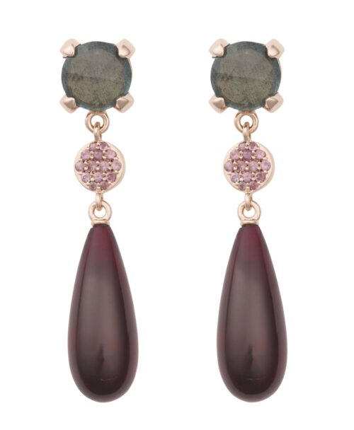 Bron Jewelry Catch oorsieraden met beryl en korund 8OR4858BMBIKGRD