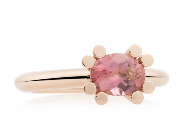 Bron Jewelry phlox ring met roze tourmalijn 8RR4874RT