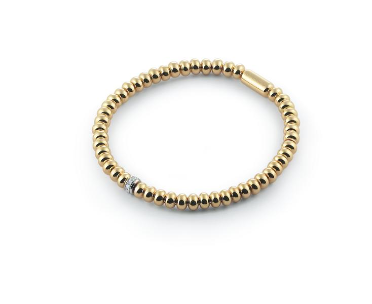 Al Coro Stretchy armband geelgoud A390G