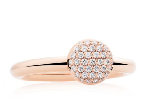 Bron stardust ring met diamant