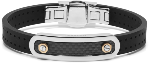 Baraka herenarmband met Carbon en rosegoud BR283011