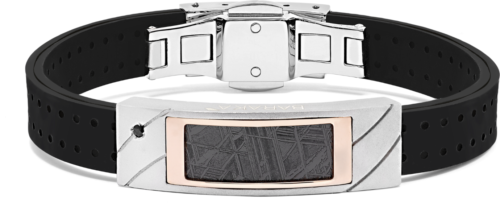 Baraka herenarmband met keramiek en rosegoud BR312041