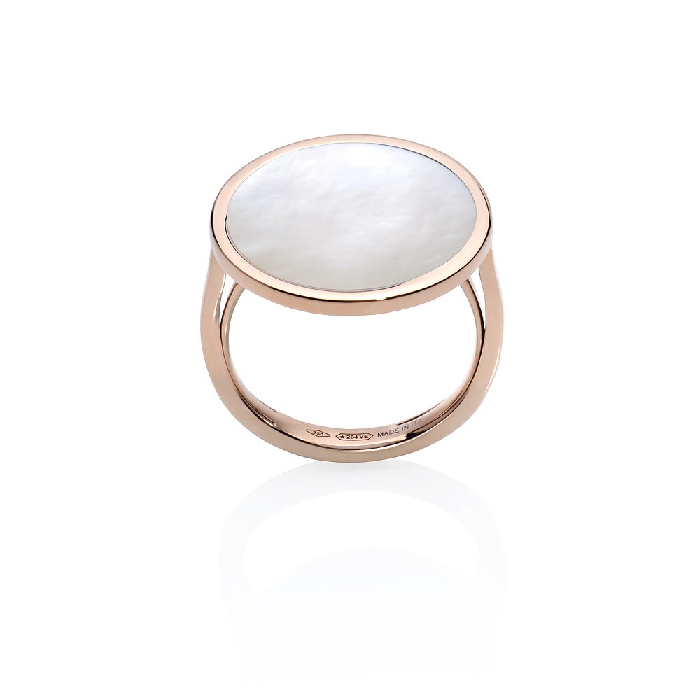 Burato Gioielli rosegouden met parelmoer BU449