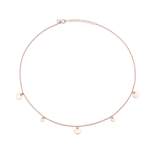Burato Gioielli collier rosegoud glad BU869