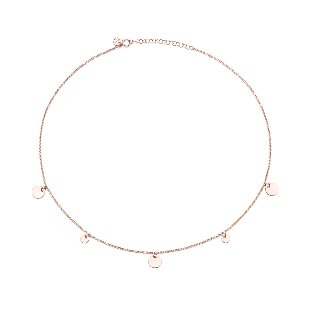 Burato Gioielli collier rosegoud glad BU869