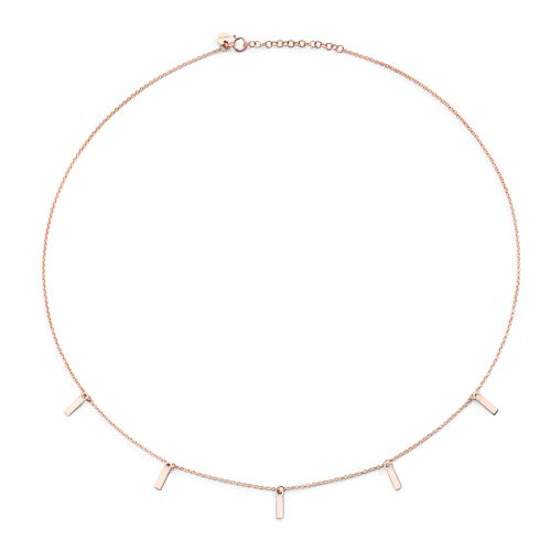 Burato Gioielli collier rosegoud glad CD864