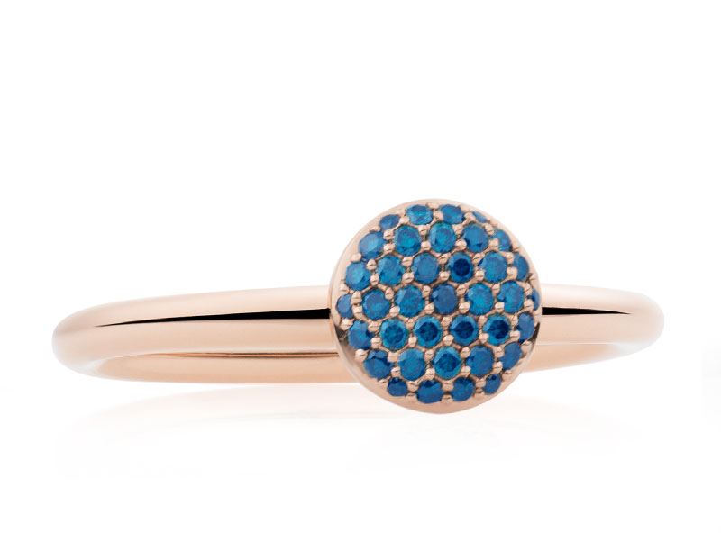 Bron rosegouden stardust ring