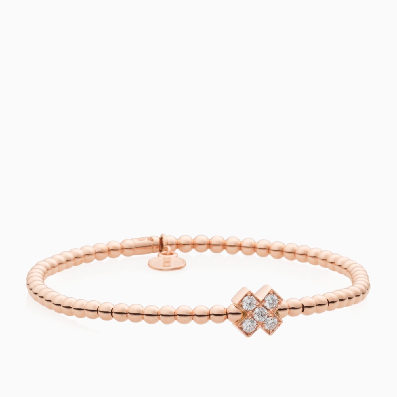 Bron reflex armband met wit diamanten kusje 7AR4006BR