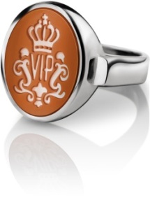 zilveren zegelring met lagensteen oranje