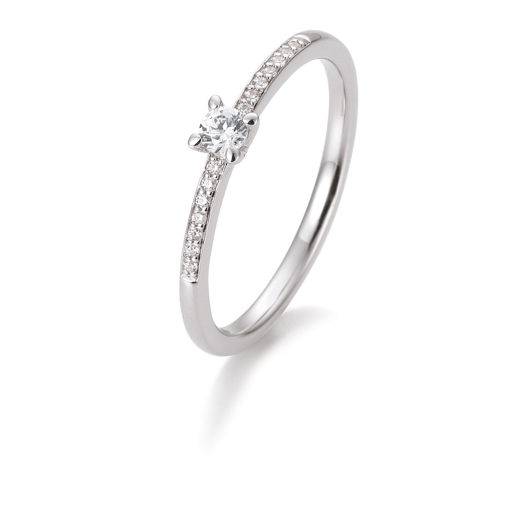 witgouden ring met 0.10ct