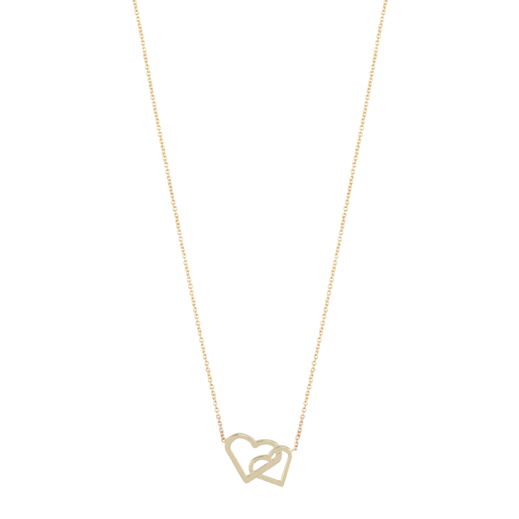 Just Franky iconic collier double hearts