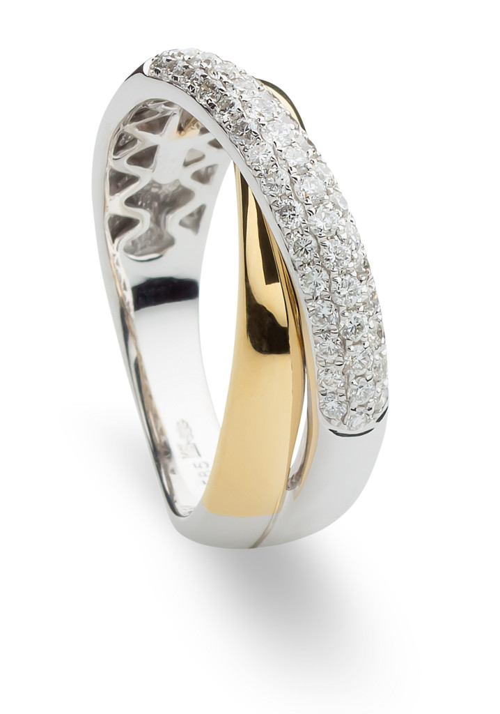 Gouden ring met briljant