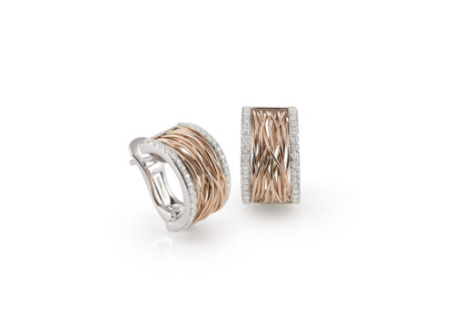 Al Coro Serenata rosegouden oorsieraden NE914WR