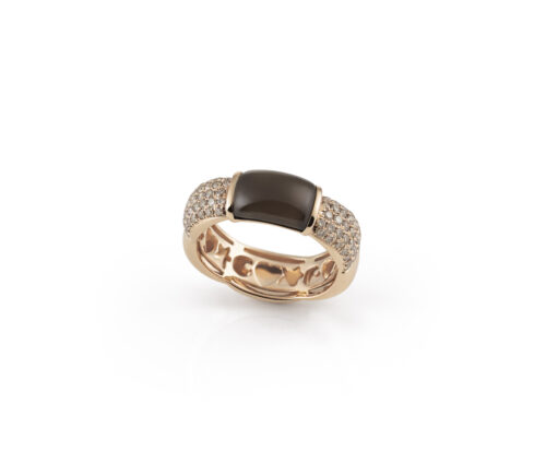 Al Coro La Piazza rosegouden ring NR1553SQBR