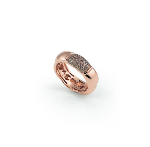 Al Coro La Piazza rosegouden ring NR824BR