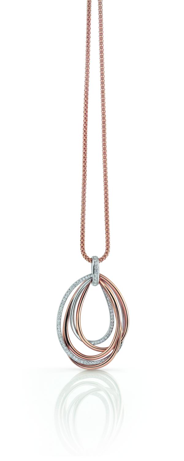 Al Coro Serenata rosegouden collier P2379R