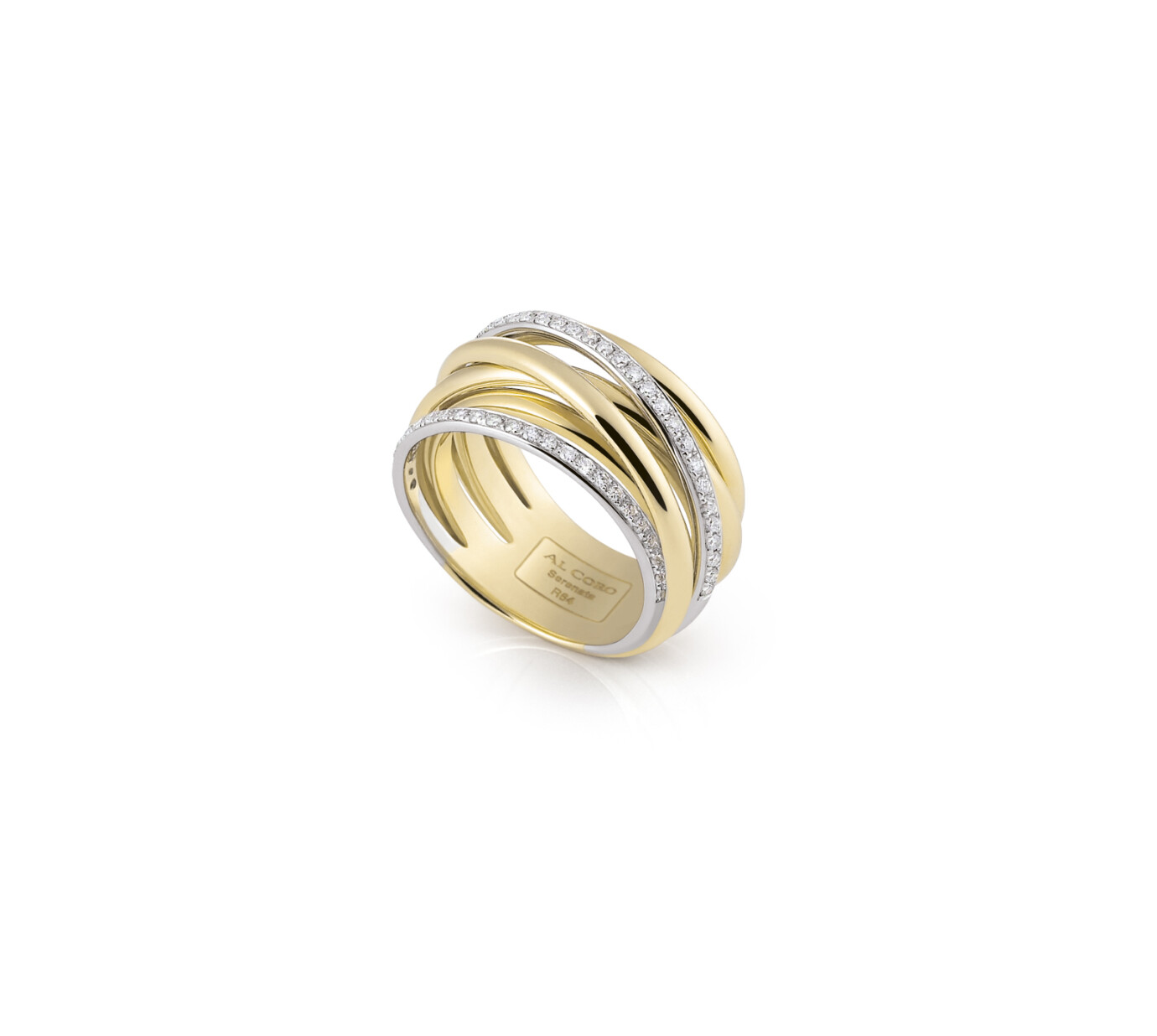 Al Coro Serenata geelgouden ring R6406G