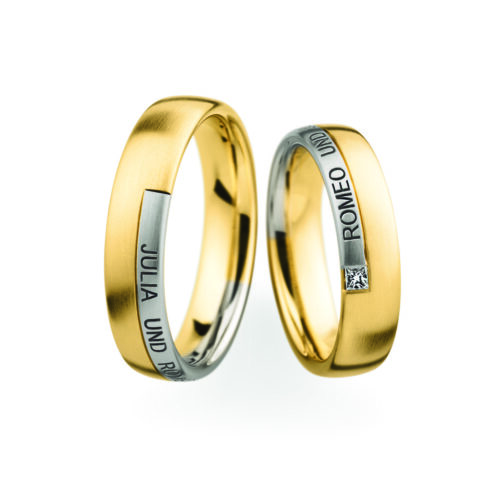 Gouden trouwringen van Christian Bauer